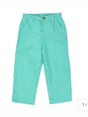Classic Whimsy Green Gingham Standard Pants 
Boys size 5